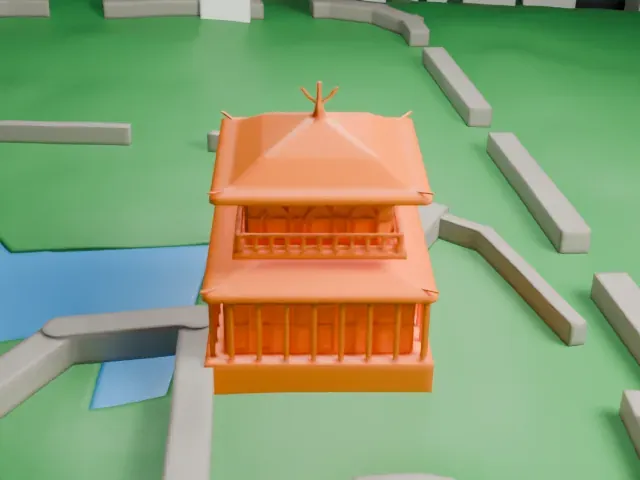 Ginkaku-ji model, North view