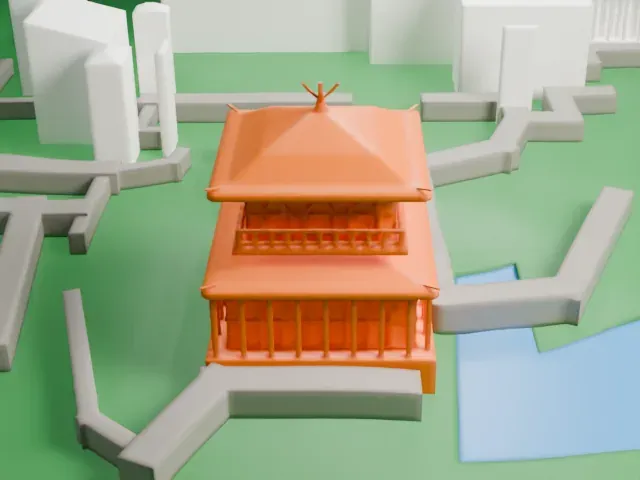 Ginkaku-ji model, South view