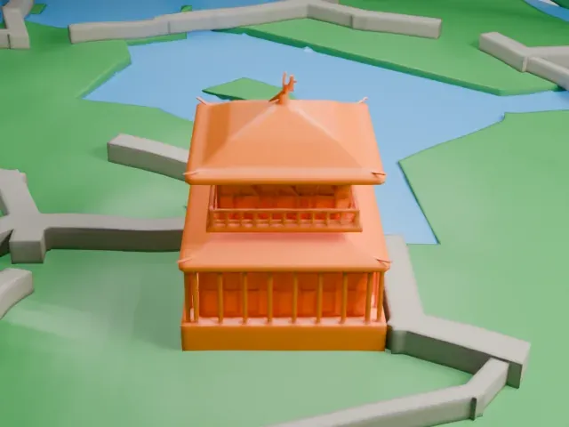 Ginkaku-ji model, West view
