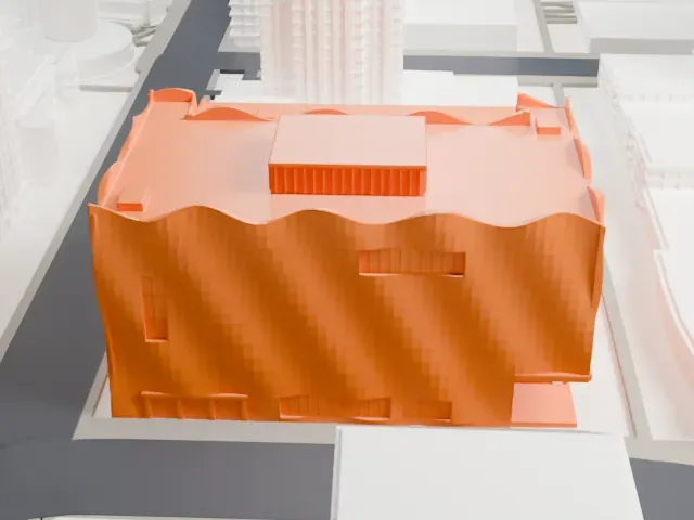 Glenbow Museum model, East view