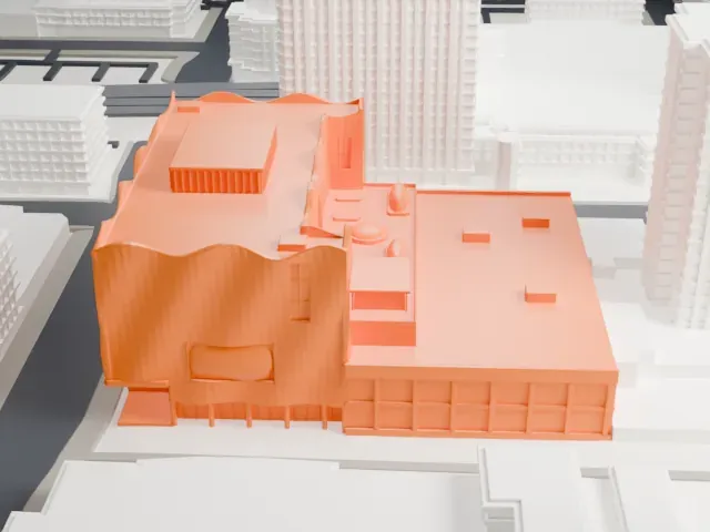 Glenbow Museum model, North view