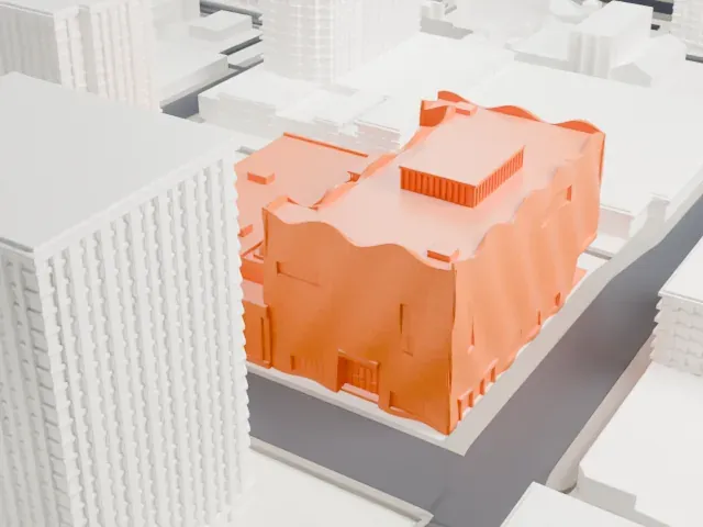Glenbow Museum model, South view