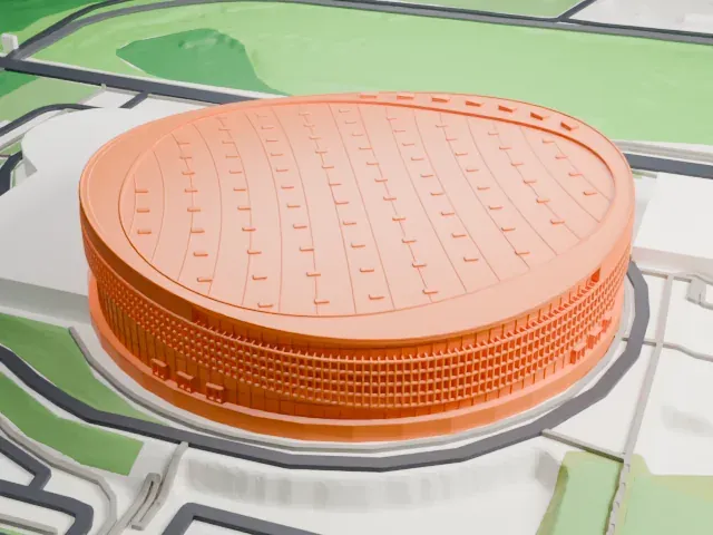Gliwice Arena model, North view