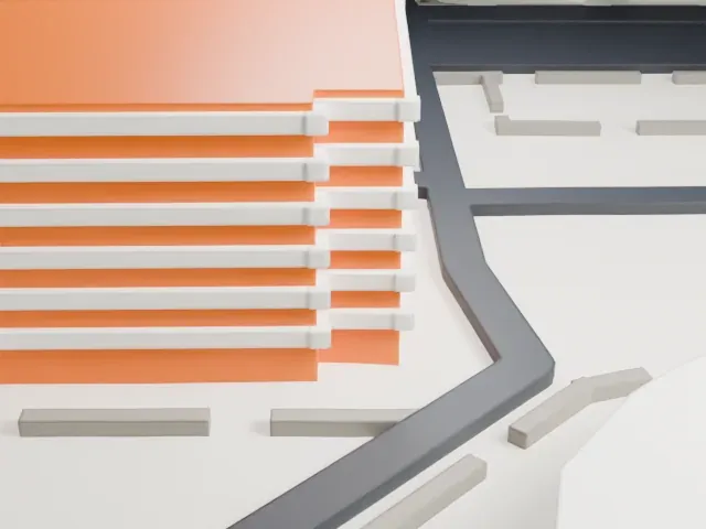 Global Credit Union Arena model, North view