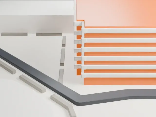 Global Credit Union Arena model, West view