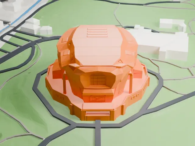 Goetheanum model, West view
