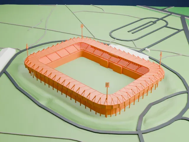 Goffertstadion model, North view
