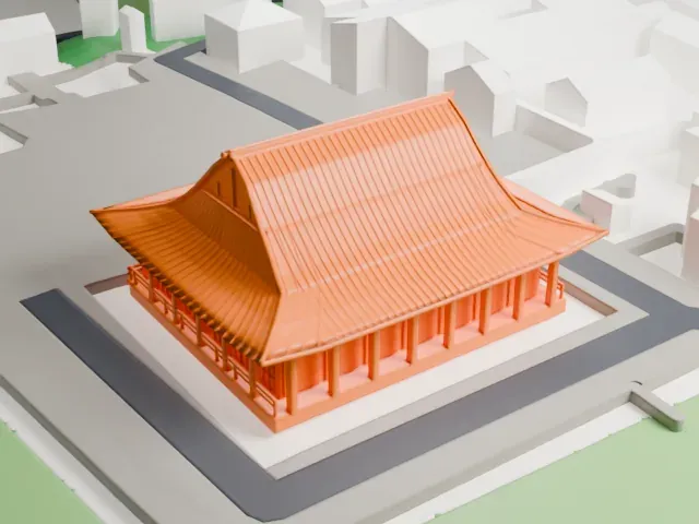 Gokoku-ji model, North view