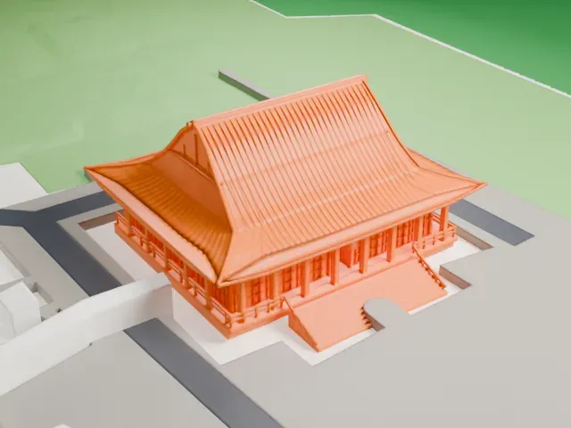 Gokoku-ji model, South view