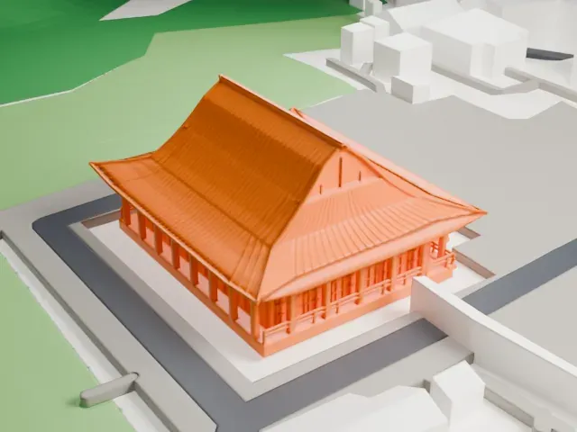 Gokoku-ji model, West view