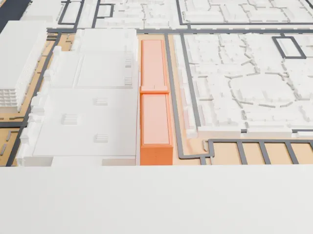 Gold Coast Hotel and Casino model, East view