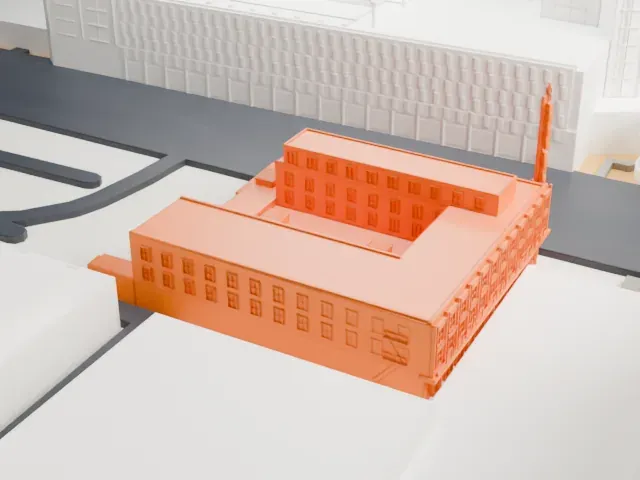 Golden Gate Hotel and Casino model, East view