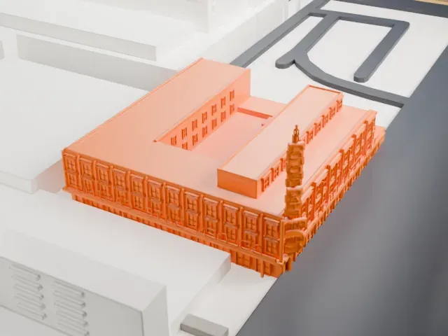 Golden Gate Hotel and Casino model, North view