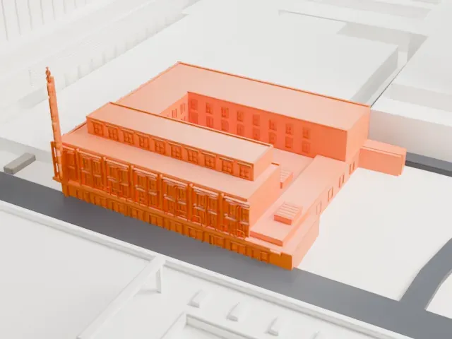 Golden Gate Hotel and Casino model, West view