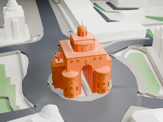 Golden Gate, Vladimir model, East view