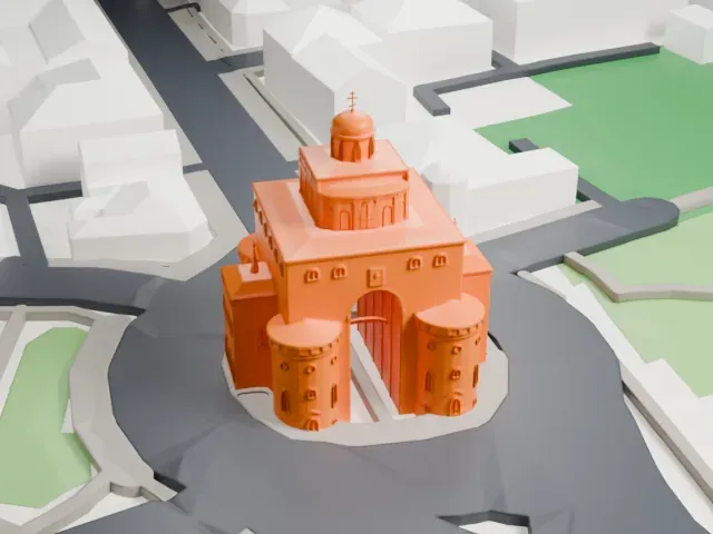 Golden Gate, Vladimir model, West view