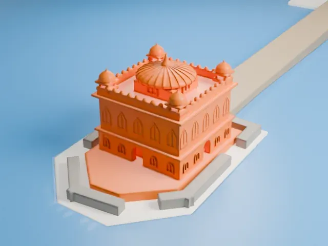Golden Temple model, East view