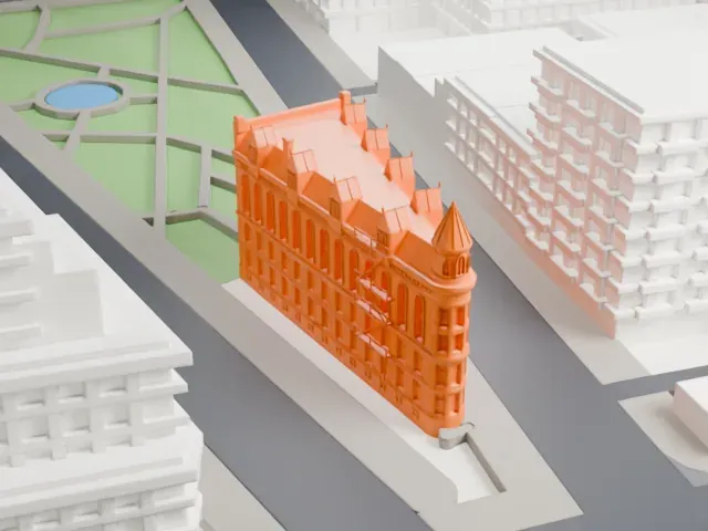 Gooderham Building model, East view