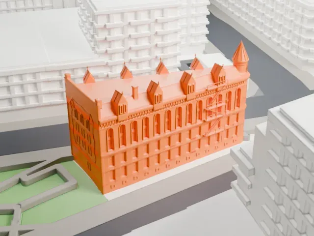 Gooderham Building model, South view