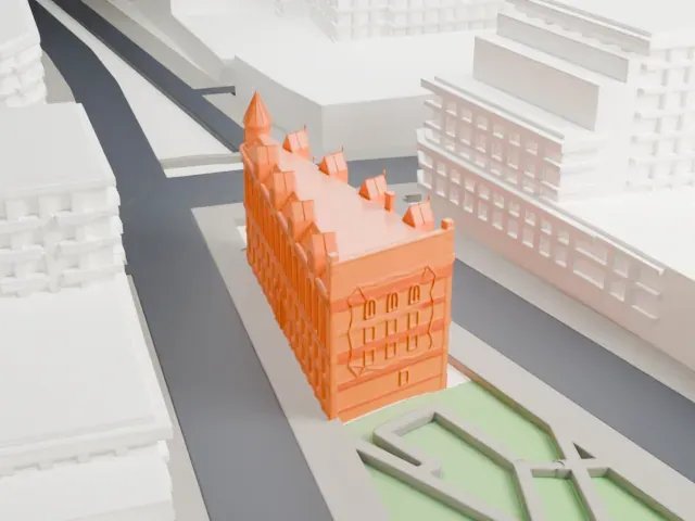 Gooderham Building model, West view