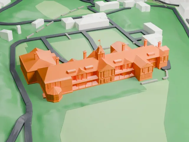 Government House, Wellington model, North view