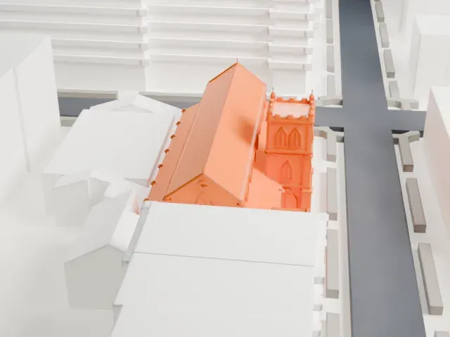 Grace Church Van Vorst model, West view