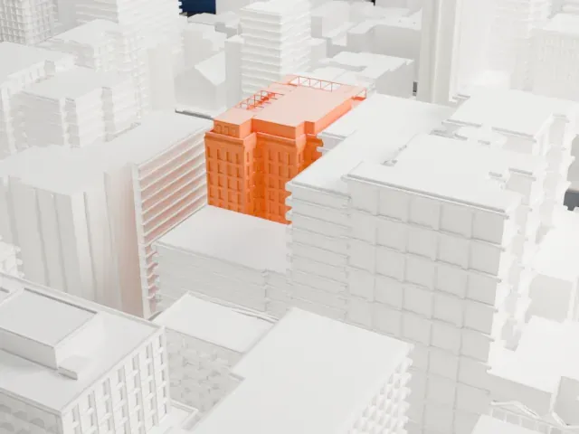 Gramercy Park Hotel model, North view