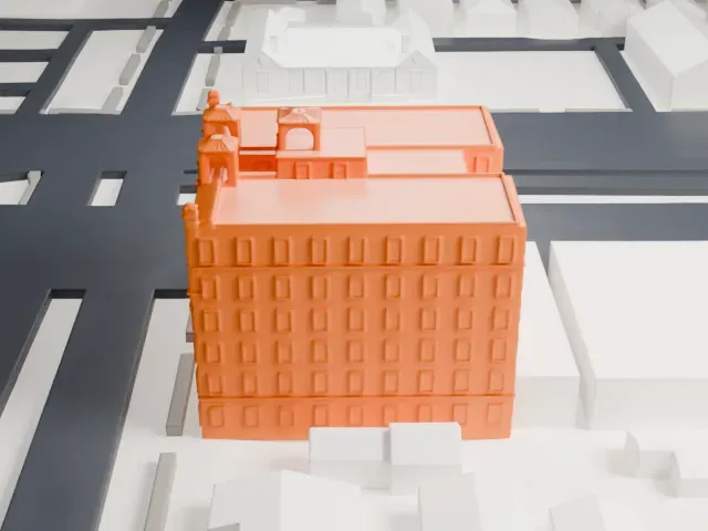 Granada Towers model, South view