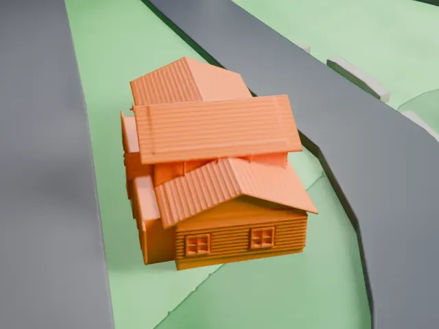Grand Canyon Depot model, East view