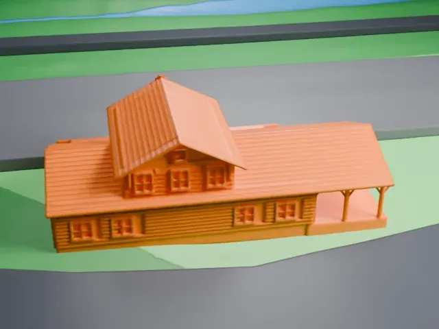 Grand Canyon Depot model, North view