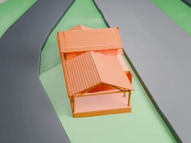 Grand Canyon Depot model, West view