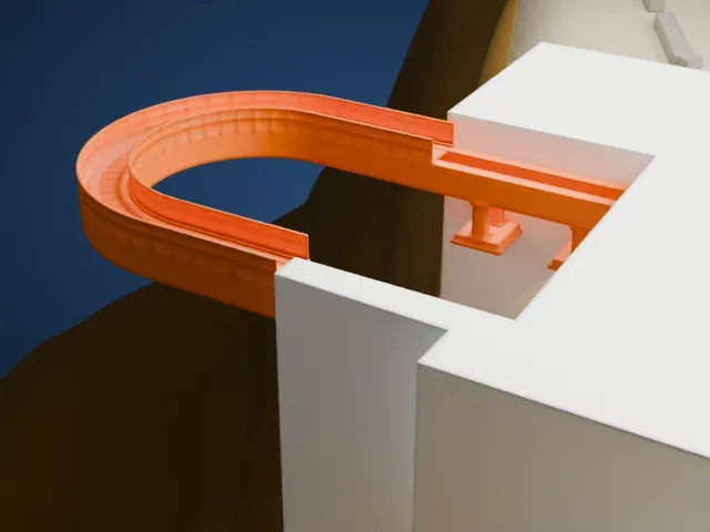 Grand Canyon Skywalk model, North view