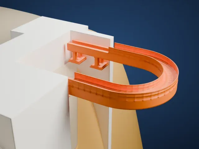 Grand Canyon Skywalk model, South view