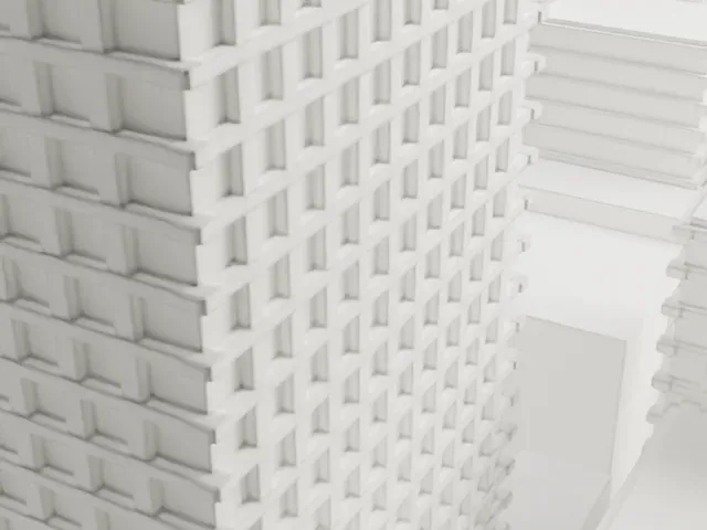 Grand Hotel model, East view
