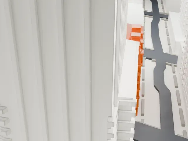 Grand Hotel model, North view