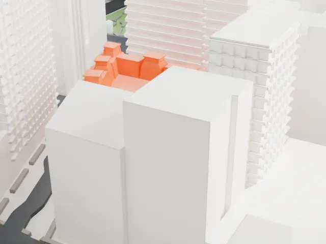 Grand Hotel model, South view