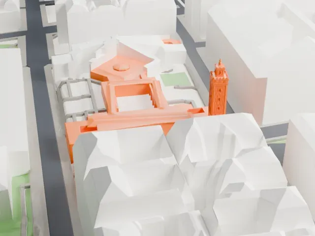Grand Mosque of Paris model, North view