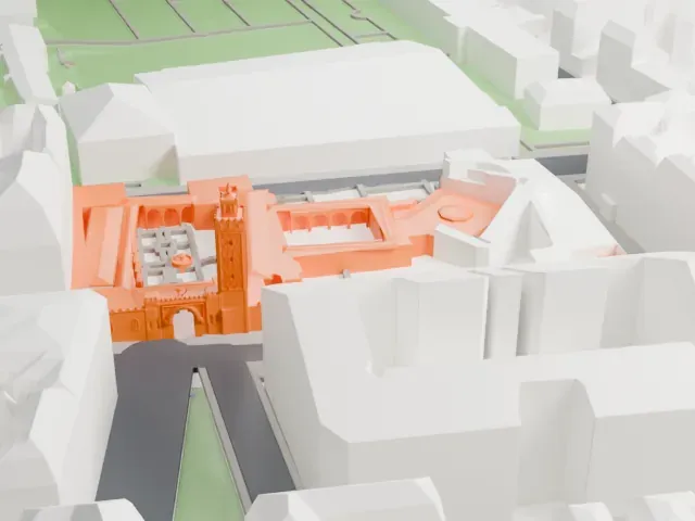 Grand Mosque of Paris model, West view