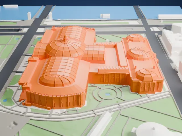Grand Palais model, North view