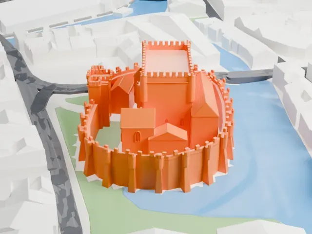 Gravensteen model, North view
