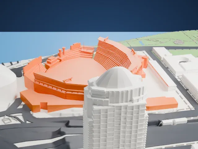 Great American Ball Park model, North view