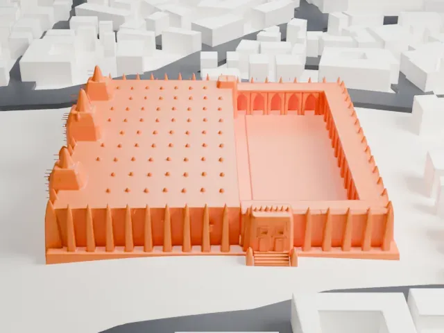 Great Mosque of Djenné model, North view