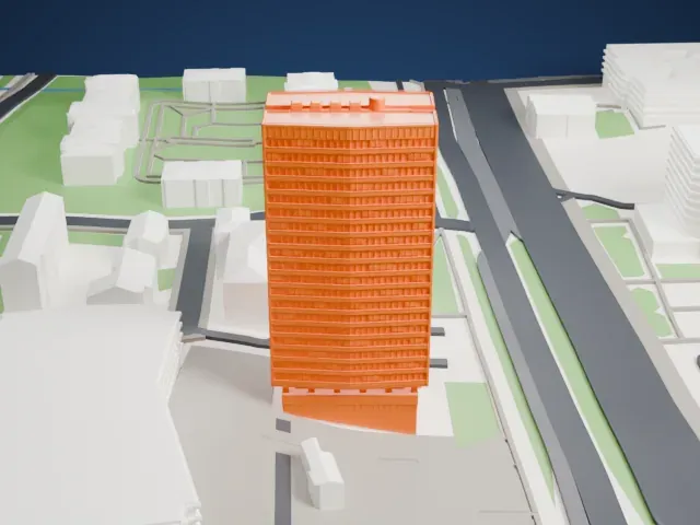 Greece–Bosnia and Herzegovina Friendship Building model, East view