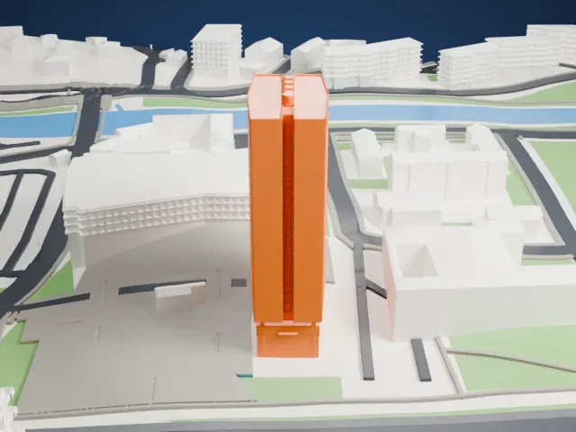 Greece–Bosnia and Herzegovina Friendship Building model, North view