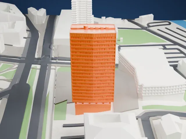 Greece–Bosnia and Herzegovina Friendship Building model, West view