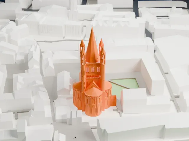 Great St. Martin Church model, East view