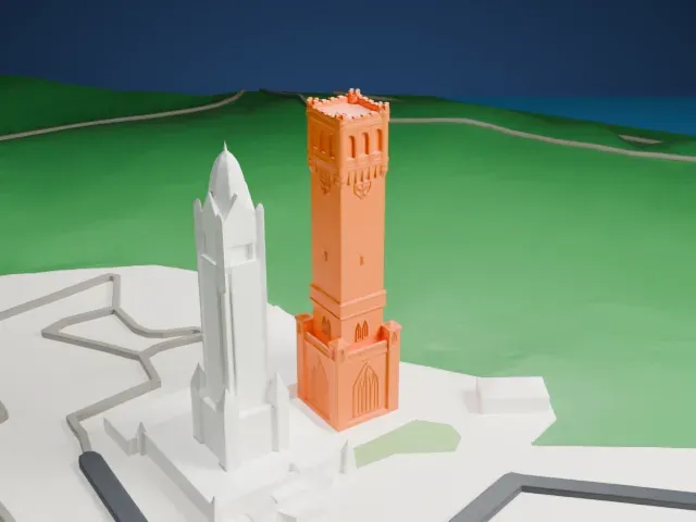 Grunewald Tower model, East view