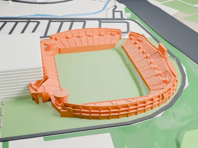 GSP Stadium model, South view