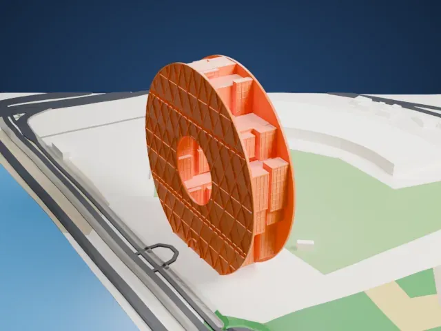 Guangzhou Circle model, East view