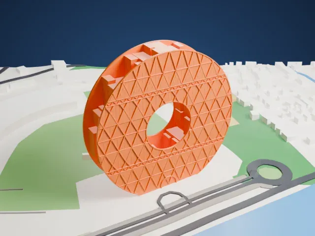 Guangzhou Circle model, South view